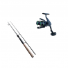 Set spinning lansetă 2.4 m 100% carbon Cool Angel Raizer și mulineta YoYo 2000, putere aruncare 10-30 g