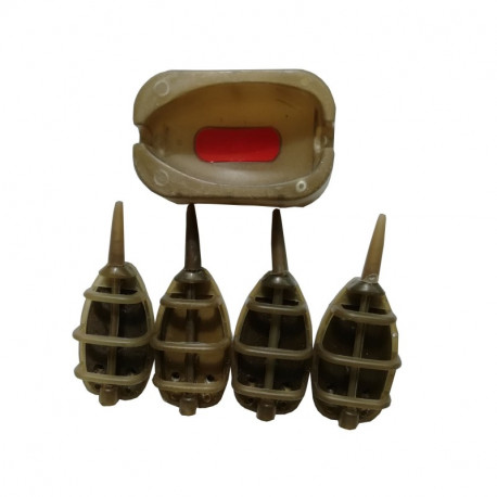 Set montura feeder WPE in-line 4 gramaje diferite+1 incarcator