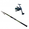 Set lansetă telescopică 3 m carbon și mulinetă P3000 Cool Angel, putere aruncare 30-60 g Set lansetă telescopică 3 m carbon și mulinetă P3000 Cool Angel, putere aruncare 30-60 g
