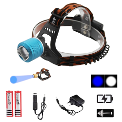 Lanterna frontala cu zoom telescopic, rezistenta la apa, Accesorii incluse