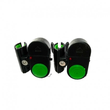 Set 2 avertizori/ senzori pescuit, aplicare direct pe lanseta cu baterii incluse