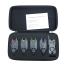 Set 4 avertizori pescuit cu statie Wind Blade 4 culori si geanta protectie F5W