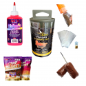 Set pungi solubile PVA nada, incarcator pentru monturi pescuit, activator SPLASH PVA BAG, PVA BAG MIX