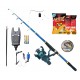 Set lanseta telescopica din carbon Explorer, mulineta CB 40, senzor 616, fir,suport, nada, montura