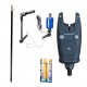 Set lanseta telescopica din carbon Explorer, mulineta CB 40, senzor 616, fir,suport, nada, montura