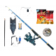 Set lanseta telescopica din carbon Explorer, mulineta CB 40, senzor 617, fir,suport, nada, montura