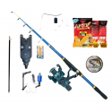 Set lanseta telescopica din carbon Explorer, mulineta CB 40, senzor 617, fir,suport, nada, montura