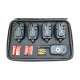 Set 4 avertizori pescuit cu statie Wind Blade 4 culori si geanta protectie 522